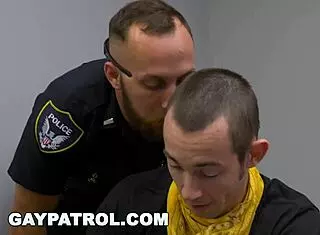 Gay Patrol - Pimp Gets Busted And His Gay Hoes Take Cop Dick For Daddy