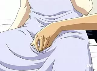 Man, stepdad can’t resist touching young hentai girl!