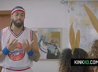 curly-haired teen stepsisters willow ryder and skyla sun get fucked by stepbro instead of basketball