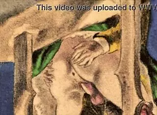 vintage erotic comic illustration