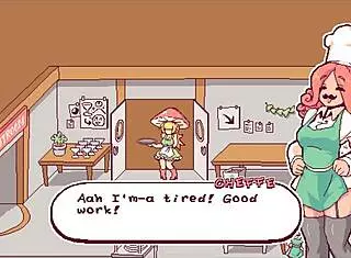 futanari di funghi ep 4: 'kinky waitress, put that cum over the pizza now?'