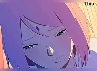 Naruto and Sakura clash in a wild animated showdown of epic moves.