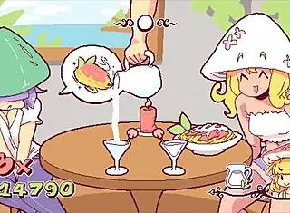 futanari di funghi ep 4: 'kinky waitress, put that cum over the pizza now?'