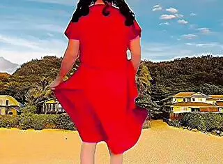 Sexy Crossdresser in Dress Shows Big Ass as White Gay Ladyboy