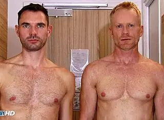 Muscled Guys Shower Fun