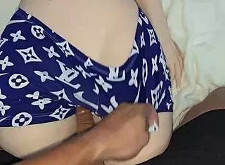 My stepsister rests in pajamas while I take advantage with doggystyle on big ass