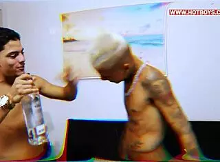 I brought my friend home to suck my monster cock in POV fucking scene.