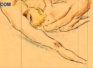 Vintage Retro Antique Erotic Illustration From Hentai Anime Cartoon Era