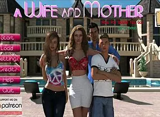 a wife and her stepmother 36 play an erotic game together