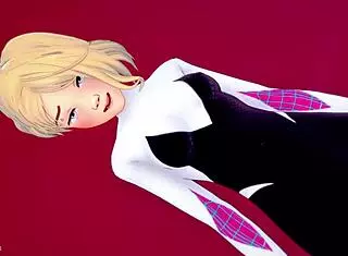 spider gwen wants to fuck in her suit at the love hotel adult version, i think