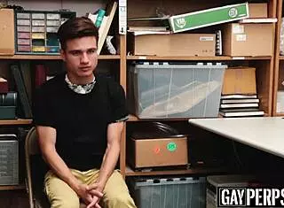 Young Perp Rides Officer's Massive Black Cock Hard