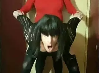 crossdresser takes ass to mouth collection part 2 with intense fucking!