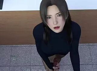 getting a handjob behind the counter? that's hot!