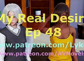 In this game, she shows off her big tits and ass, fulfilling my real desire.