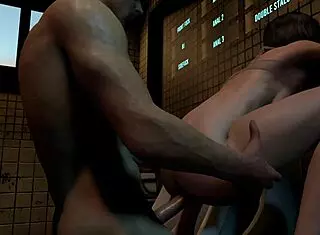 Does the teen slut in the bathroom love her tight ass getting fucked while pissing?