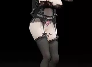 3D动漫妹子抖音风裸舞扭臀