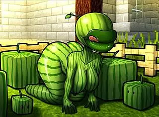 hornycraft parody hentai game pornplay ep 44 warden craves steves big cock in yoga pants