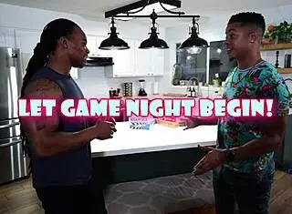 Voluptuous ebony amateur desires gangbang with two big black cocks