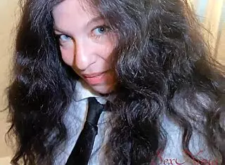 School-Girl Hesitates To Get Wild With Parents Arriving Soon