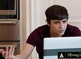 Mommy’s Boy - Annoyed MILF Penny Barber Fingers and Drills Stepson in All Parts