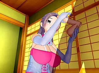 Cute girl slips into maid costume, drives my big cock wild in 3D hentai 83