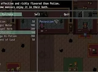 Horny adventurer Karen is cursed to be always horny! Her big tits and ass drive everyone wild.