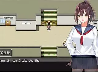 The class president lets a school boy study her body in the library. She can't get discouraged in part 5.