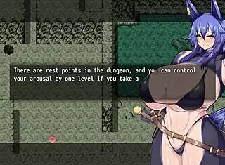 Horny adventurer Karen is cursed to be always horny! Her big tits and ass drive everyone wild.