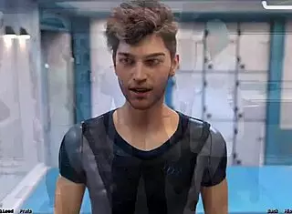 i touch her huge tits in stranded space