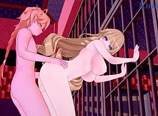 Focalors, Furina, Navia, And Aether Dive Into Intense Hentai Action