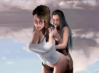 Anime 3d porn hentai sfm big tits busty lesbian girls fucking teaser, monster cock banging and creampie action.