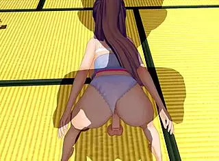 Cute girl slips into maid costume, drives my big cock wild in 3D hentai 83