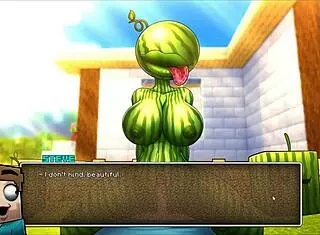 hornycraft parody hentai game pornplay ep 44 warden craves steves big cock in yoga pants