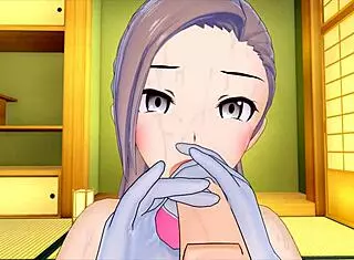 Cute girl slips into maid costume, drives my big cock wild in 3D hentai 83