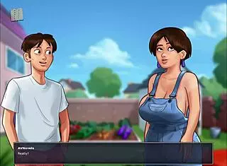 Summertime saga episode 168 delivers intense hentai action with brunette anime girl in erotic cartoon scene