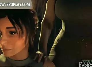 Lara Croft's tight pussy pounded in 3D adventure.