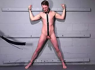 i'm the bdsm master dominating this hot twink's big ass with bondage and feet