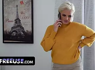 hot soon-to-be divorced milf ready for freeuse on sofa with group