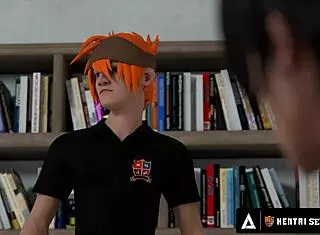 hentai sex university - busty teacher shows class sex techniques with horny students creampie