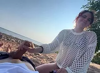 Quickie on public beach with couple sends sexy shockwaves