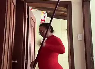 My neighbor is in the bathroom masturbating to creampie milf fantasies