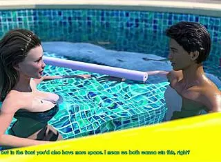 A wife and stepmother explore erotic game scenes together