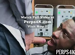 Gay officer punishes twink burglar