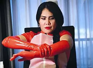 i love this latex glove fetish by dominafire, it's so intense!