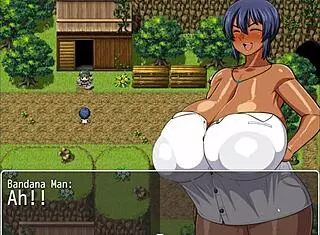 tanned girl natsuki in hentai game