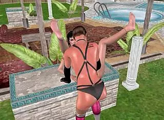 3D Animated Lesbian Fisting on Table in Hot Hentai Scene