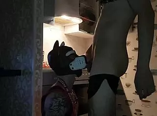 Jasper is cooking in the kitchen when he engages in gay assfucking and anal sex