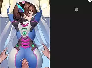 overwatch d.va gets backshots in pov doggystyle creampie 😍