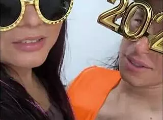 met a new friend at new year's eve party