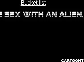 I watch the alien's tits and pussy get fucked hard from POV.